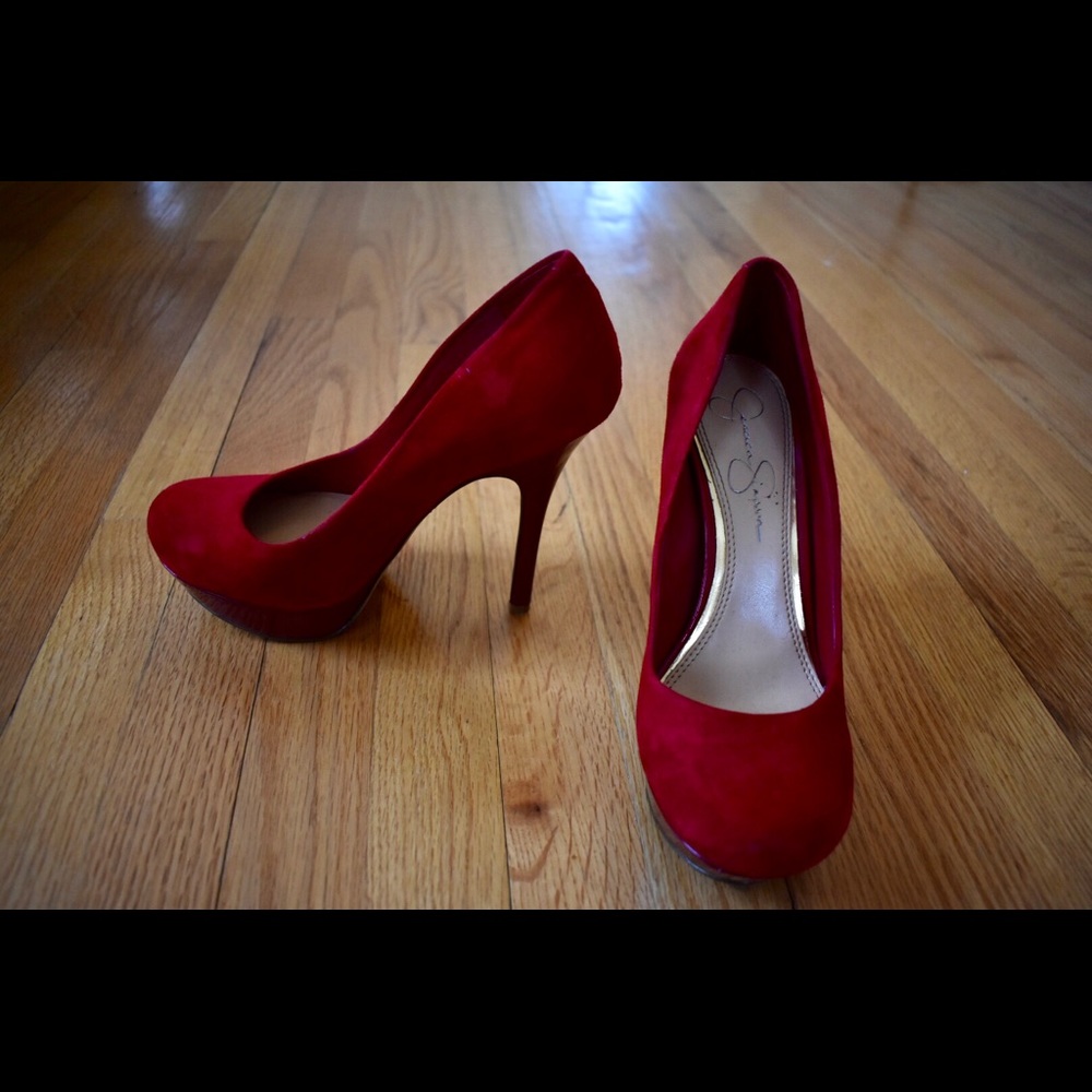 Jessica Simpson Red Pumps 5.5